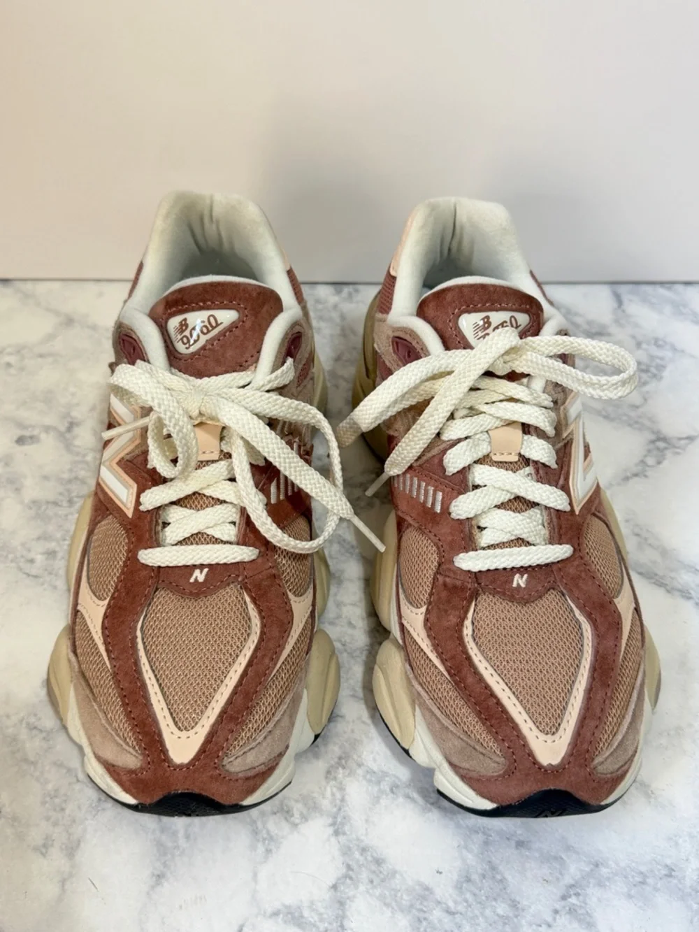 New Balance 960 Sparrow flat taupe vintage rose pink sneakers women’s size 8 - Picture 3 of 10